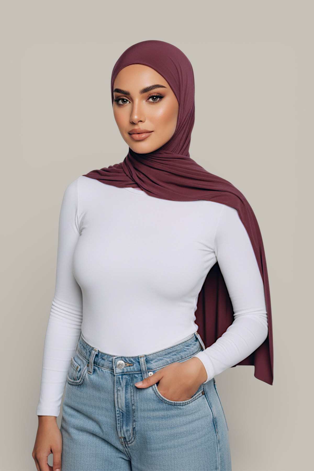 Fijne Stretch Jersey Hijab