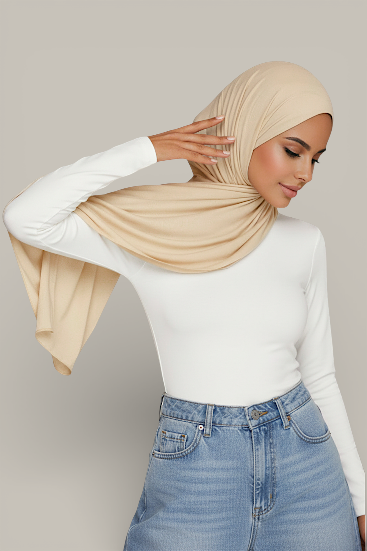 Fijne Stretch Jersey Hijab