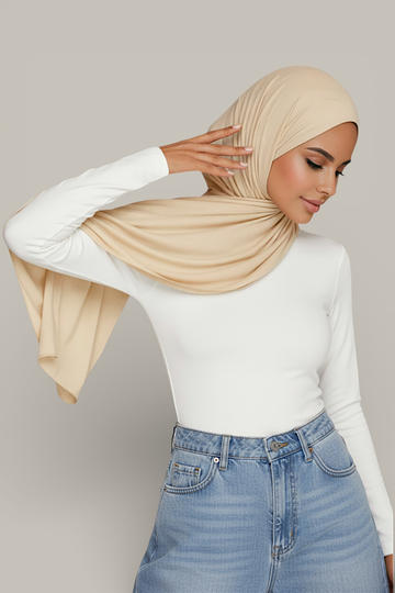 Fijne Stretch Jersey Hijab