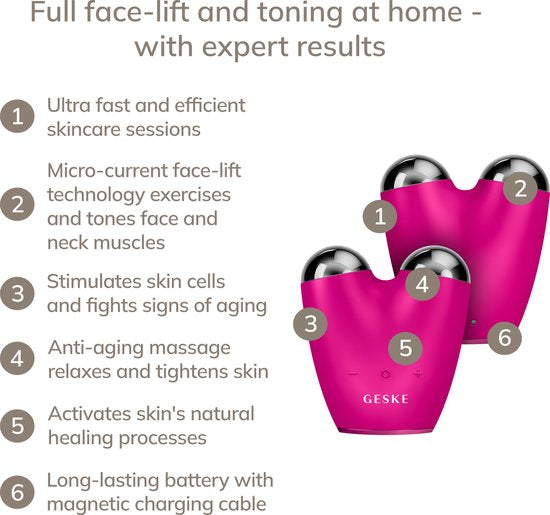 GESKE SmartAppGuided™ MicroCurrent Face-Lift Pen 6 in 1