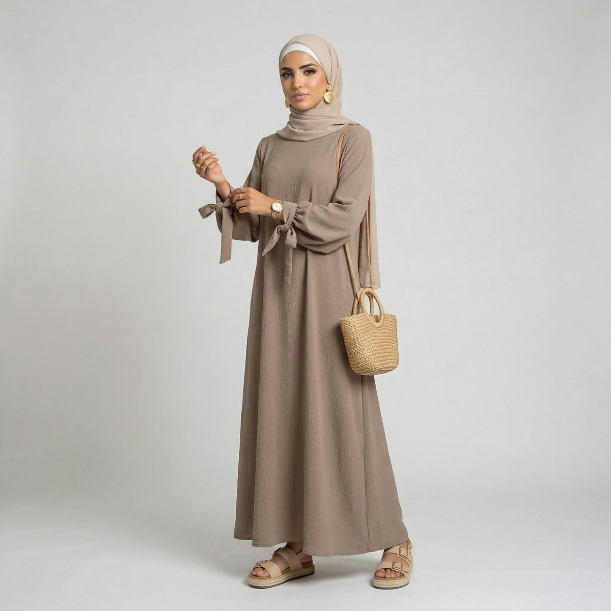 Medina zijden abaya-jurk