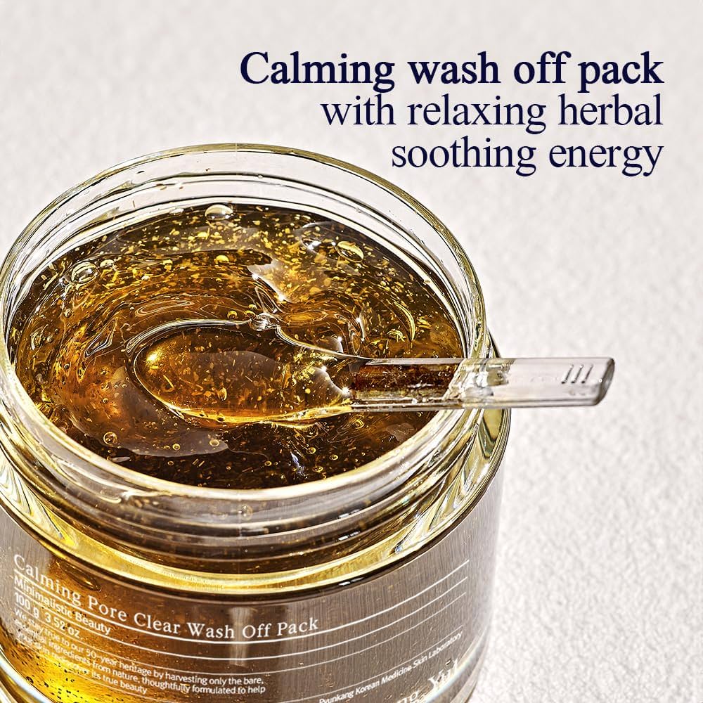 Pyunkang Yul Calming Relief Gel Wash-Off Pack - Soothes Eczema & Psoriasis, Aloe Vera & Chamomile, Vitamin E for Hydration, Korean Skin Care