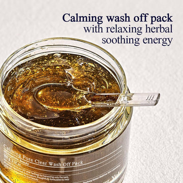 Pyunkang Yul Calming Relief Gel Wash-Off Pack - Soothes Eczema & Psoriasis, Aloe Vera & Chamomile, Vitamin E for Hydration, Korean Skin Care