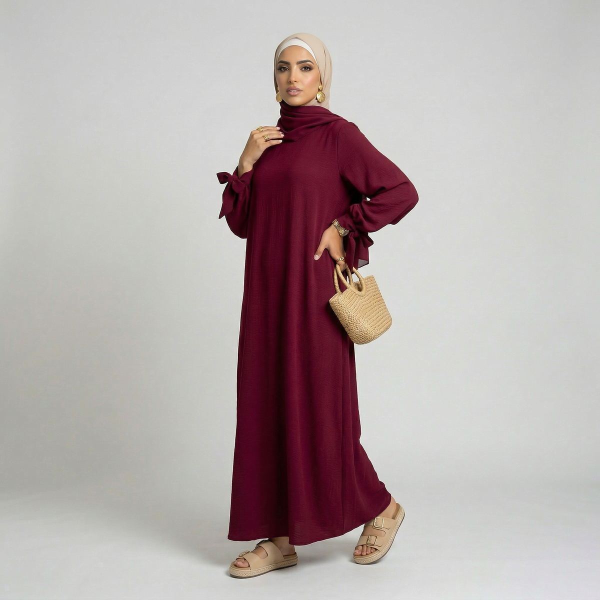 Medina zijden abaya-jurk