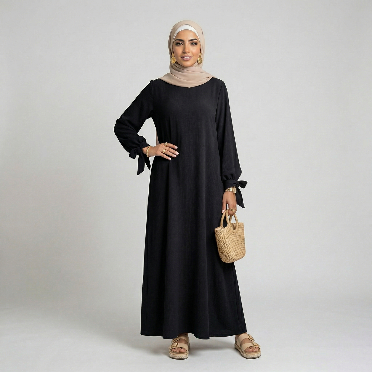 Medina zijden abaya-jurk