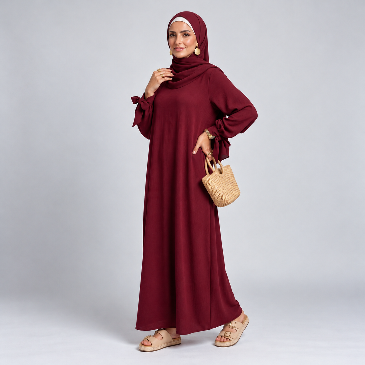 Medina zijden abaya-jurk