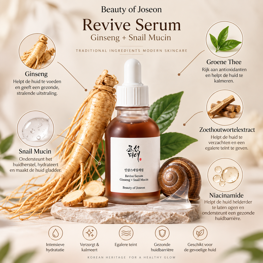 Beauty of Joseon Revive Serum – Ginseng + Snail Mucin