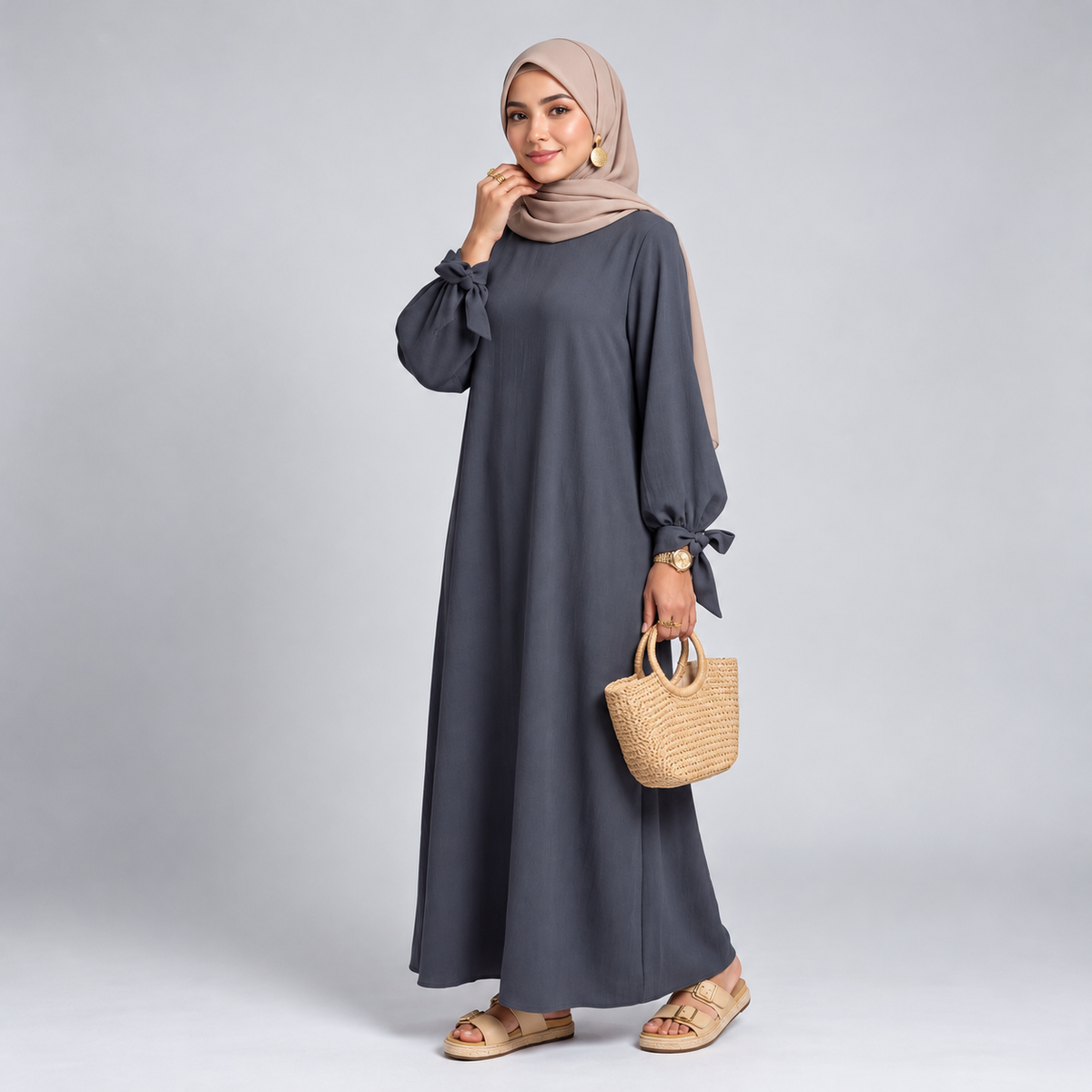 Medina zijden abaya-jurk