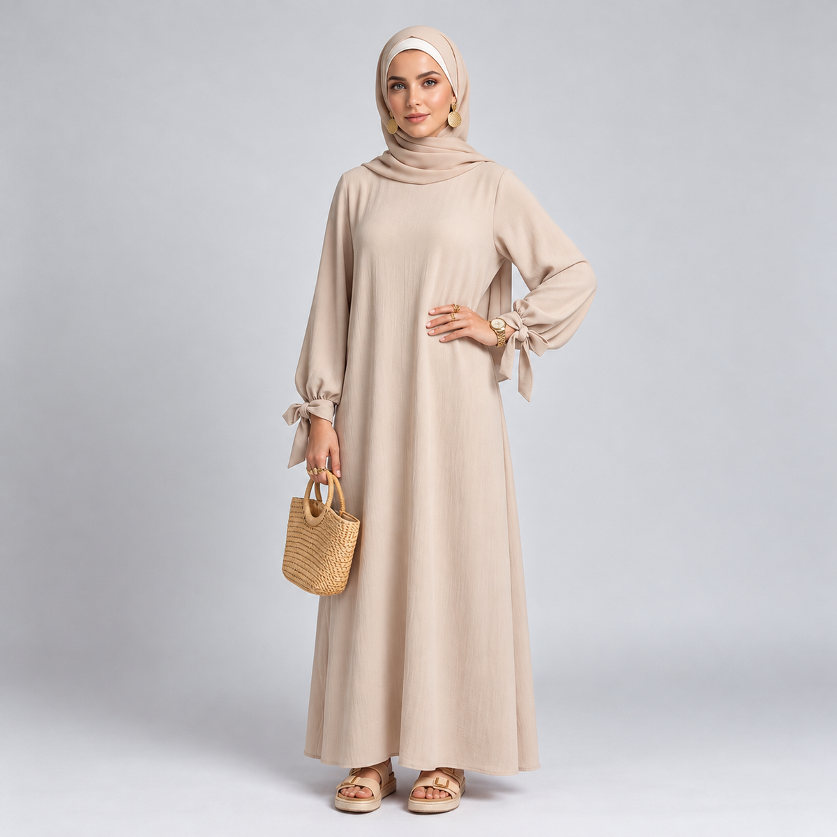 Medina zijden abaya-jurk