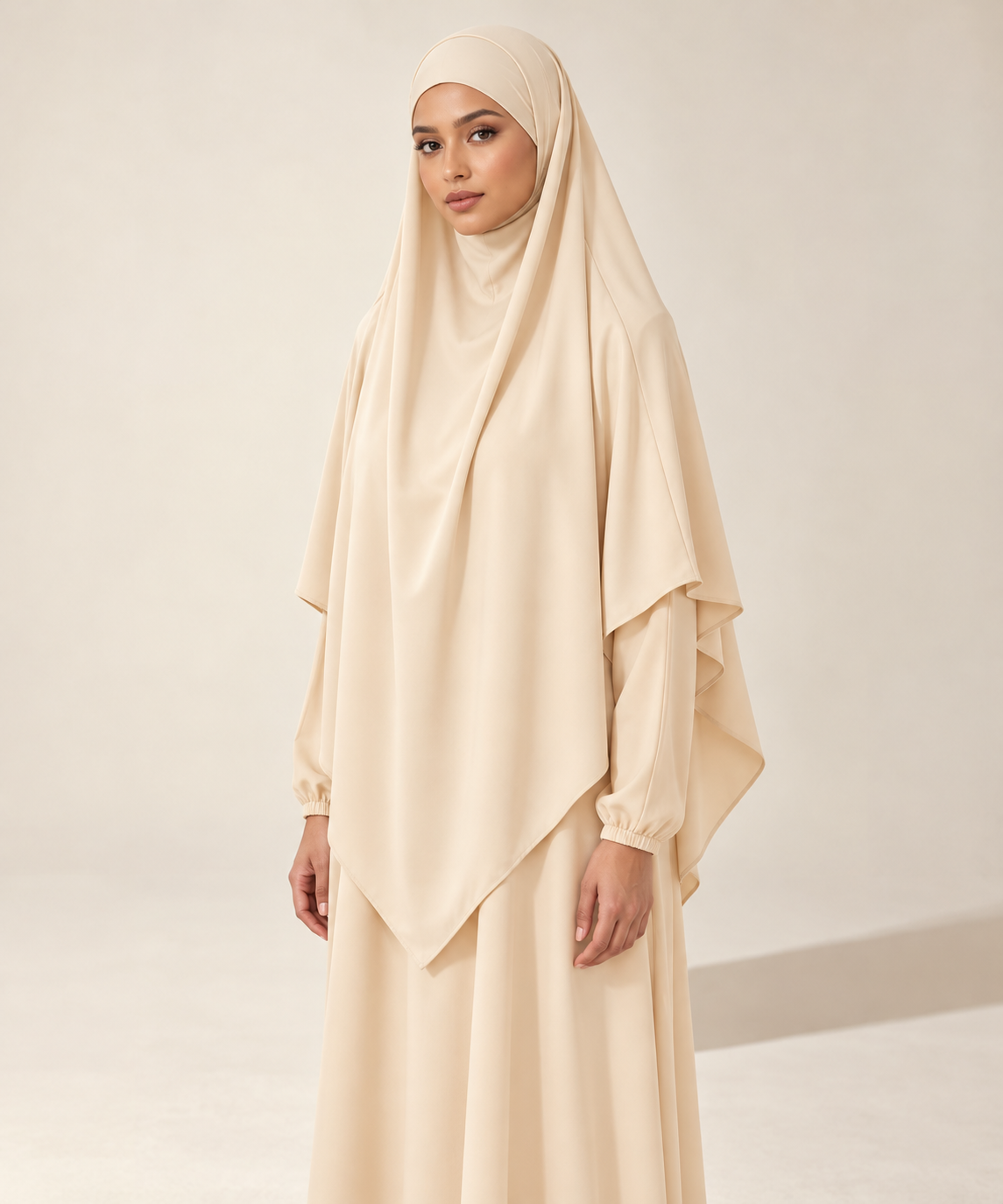 Lange khimar in premium jersey