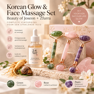 Korean Glow & Face Massage Set – Beauty of Joseon + Zfurra