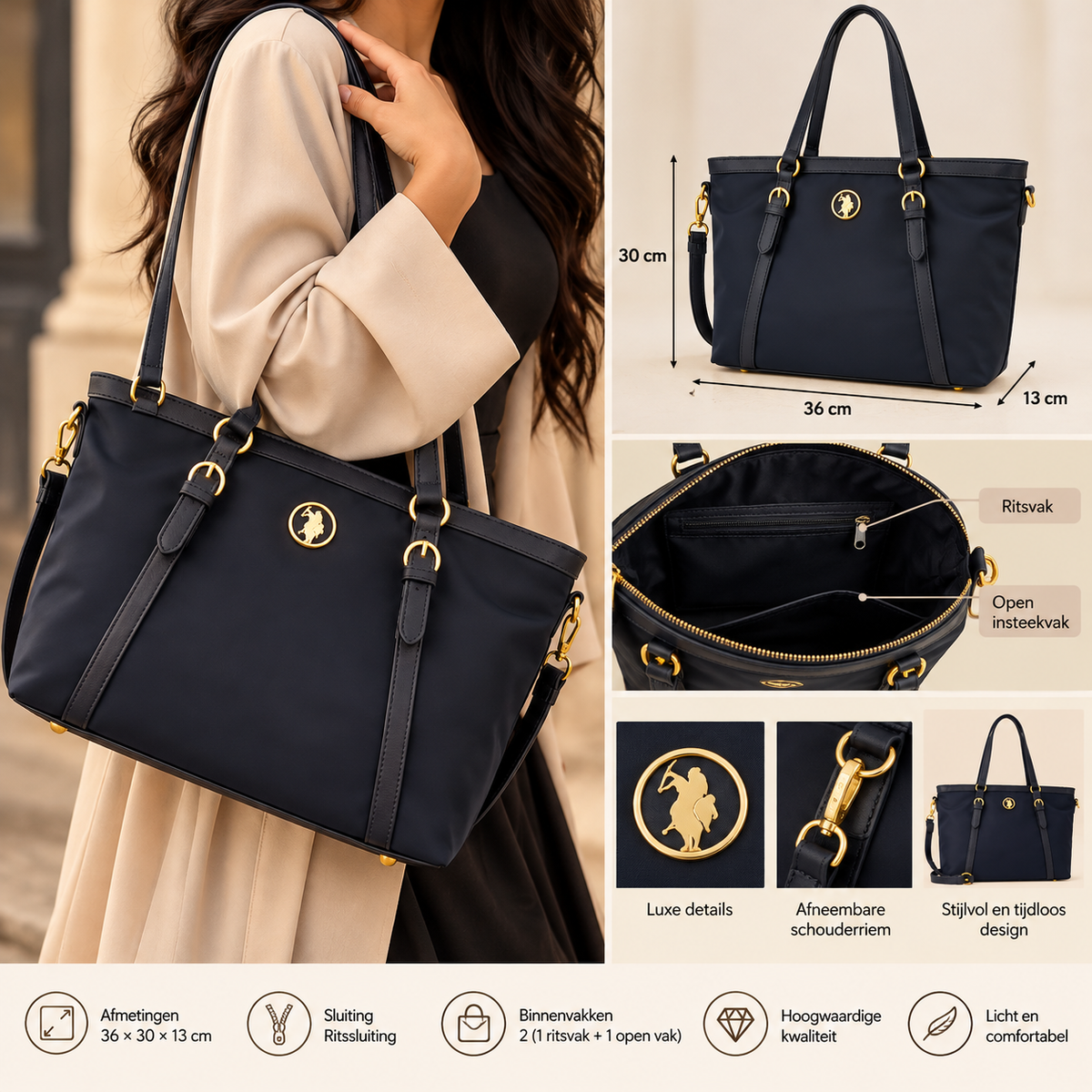 U.S. Polo Assn. Houston Shopper Tas