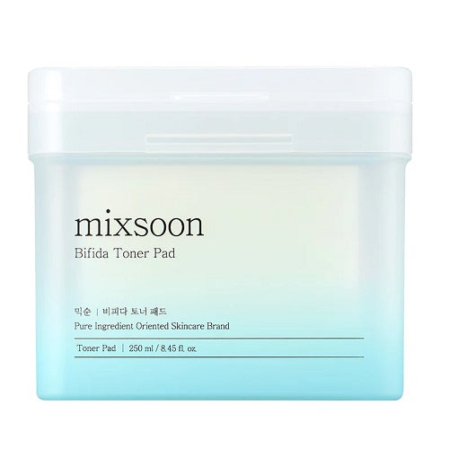 Mixsoon Bifida Toner Pad verpakking en pads voor hydraterende huidverzorging