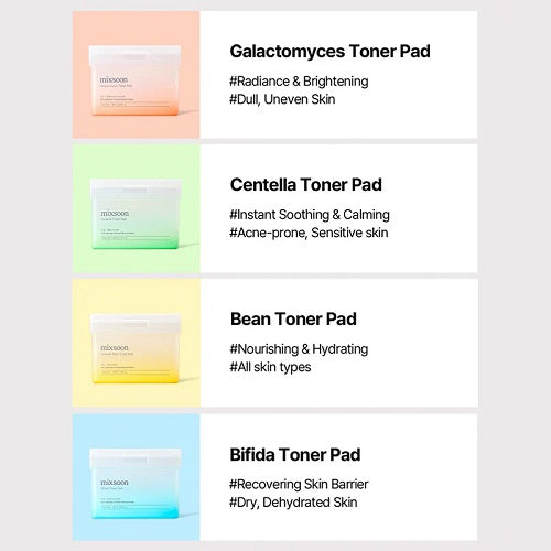 Mixsoon Bohnen-Toner-Pads 70 Stück