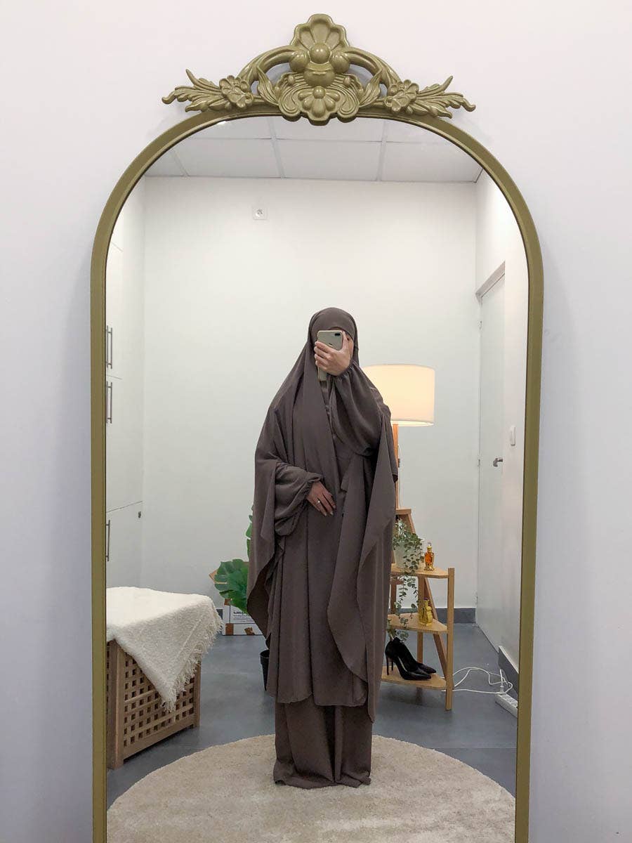 2-delige set: abaya + bijpassende khimar