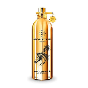Fles Montale Arabian Eau de Parfum 100ml – luxe oosterse geur in iconische zwarte flacon met gouden details.