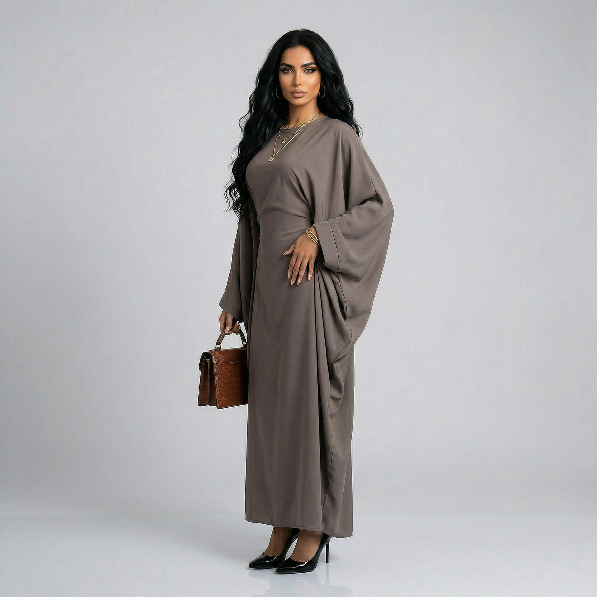 Elegante Vlindermouw Abaya – One Size
