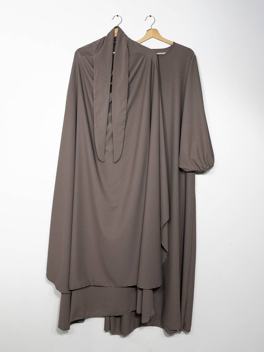 2-delige set: abaya + bijpassende khimar