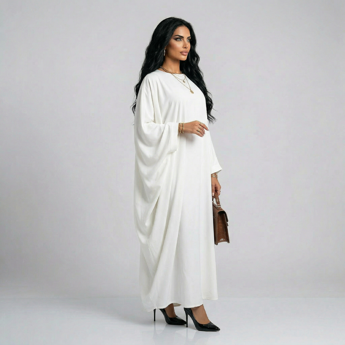 Elegante Vlindermouw Abaya – One Size