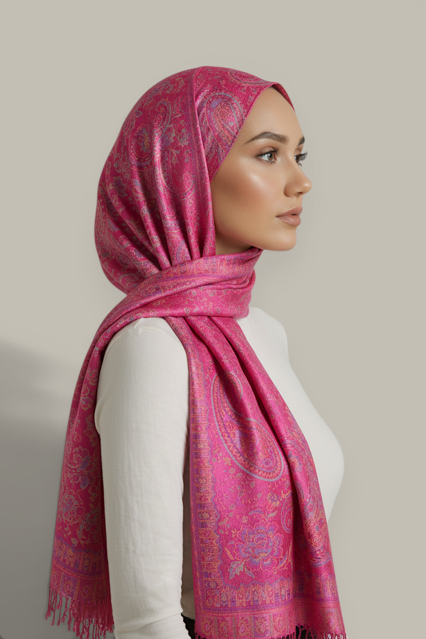 Luxe paisley pashmina hijab sjaal
