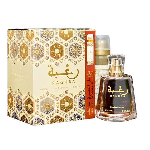 Lattafa Raghba Gift Set Eau de Parfum 100 ml – luxe parfum cadeauverpakking